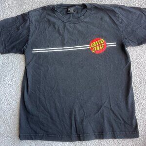Santa Cruz Skateboards Cotton Black T-Shirt